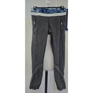 Lululemon Inspire Tight II Mesh Running Mid-Rise Sea Side Silver  6